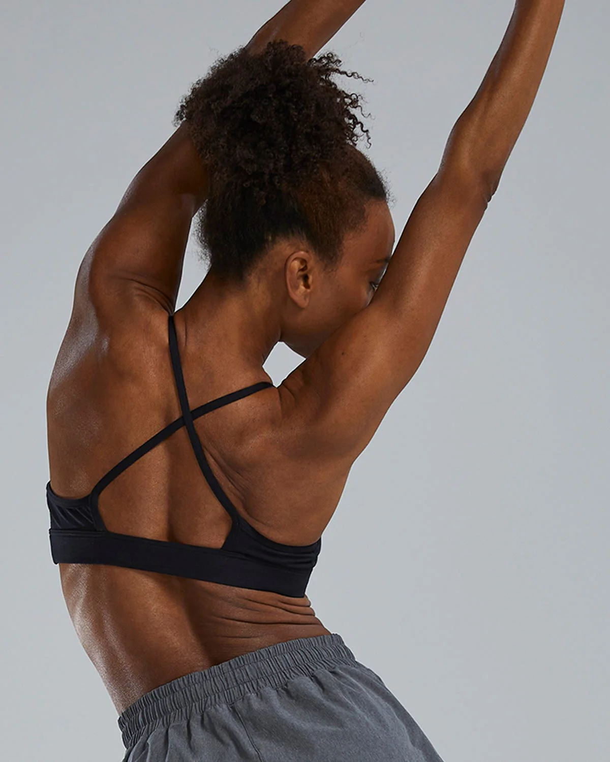 Base Kinetic™ Women's High Neck Big Logo Sports Bra - Solid - Image 2