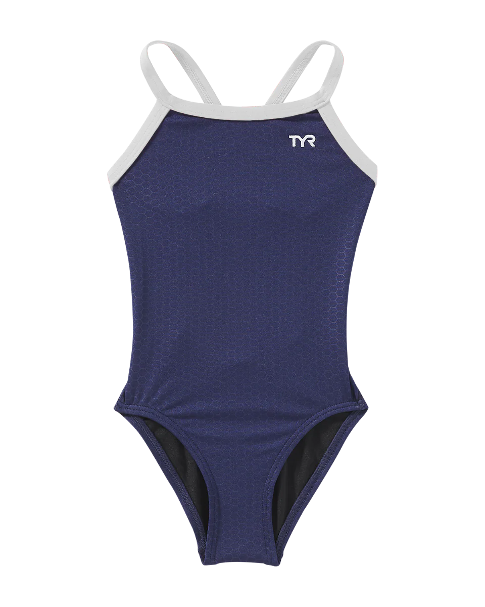 Durafast Elite® Girl's Diamondfit Swimsuit - Hexa - Image 3