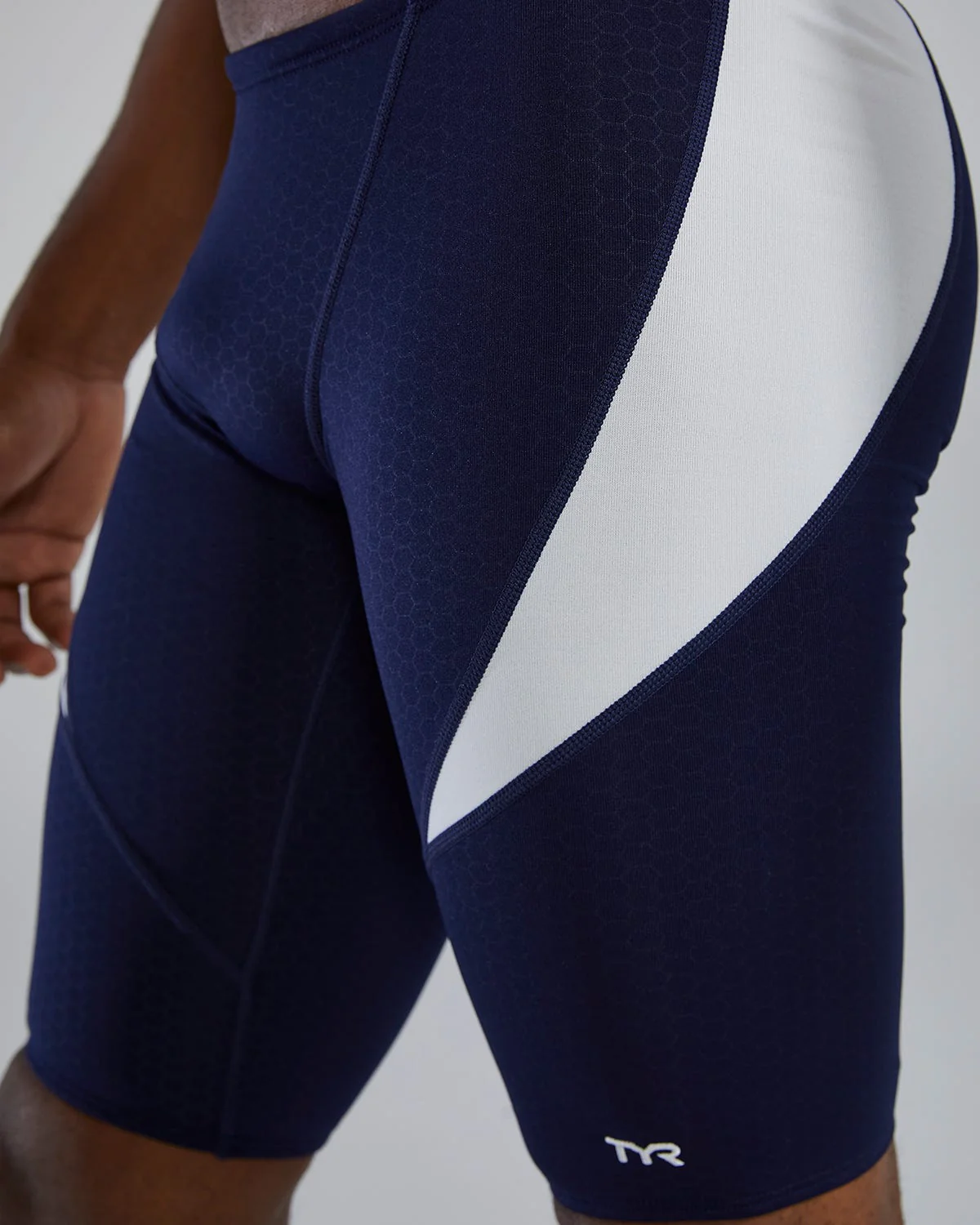 Durafast Elite® Men's Curve Splice Jammer Swimsuit - Hexa - Image 6