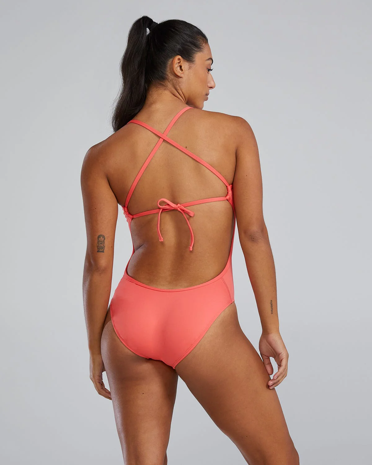 Durafast® Elite Women's Crosscut Tieback Swimsuit - Solid - Image 13