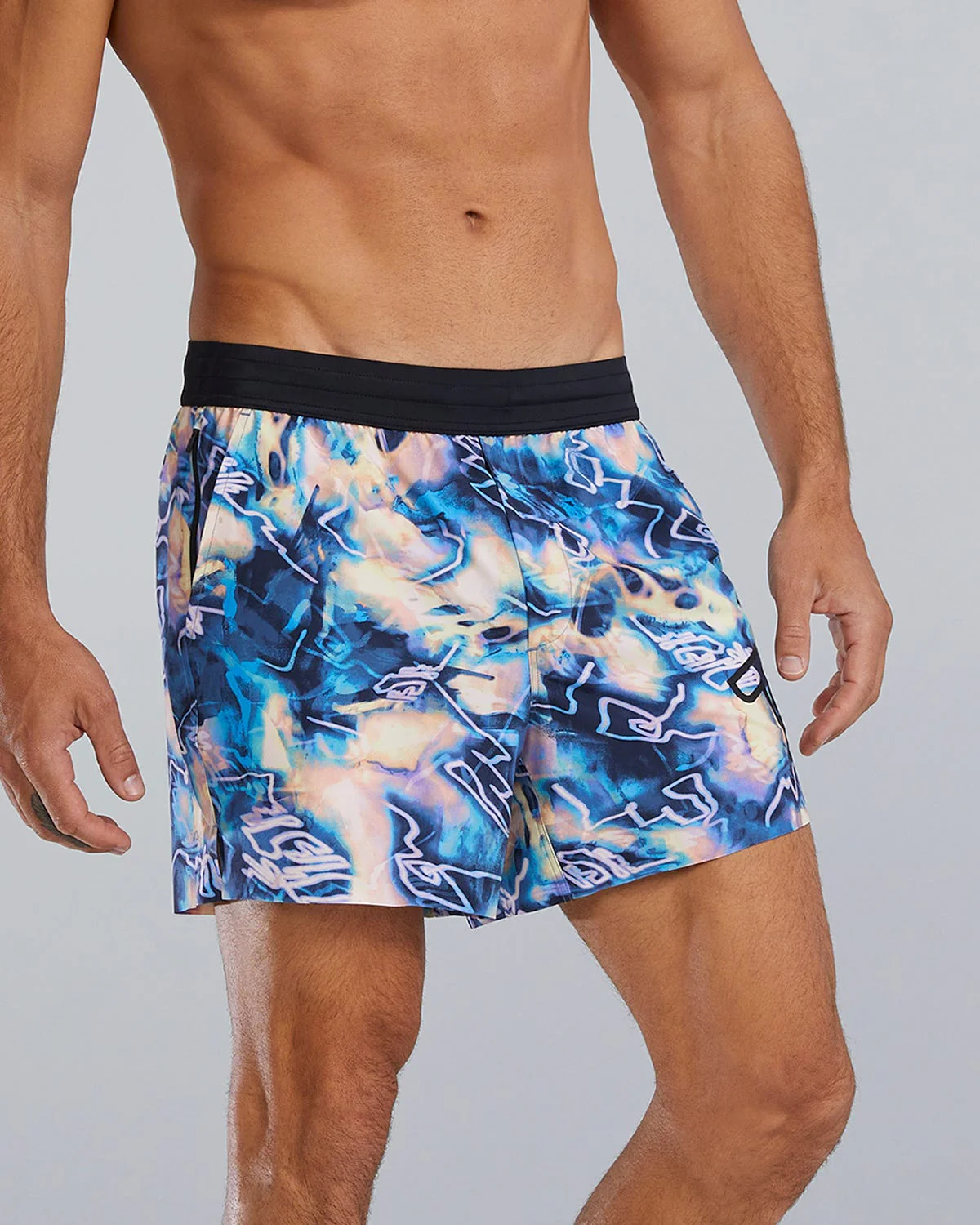 Hydrosphere™ - Men's Unbroken Shorts - Unlined 5" - Voltage Pazzo - Image 4
