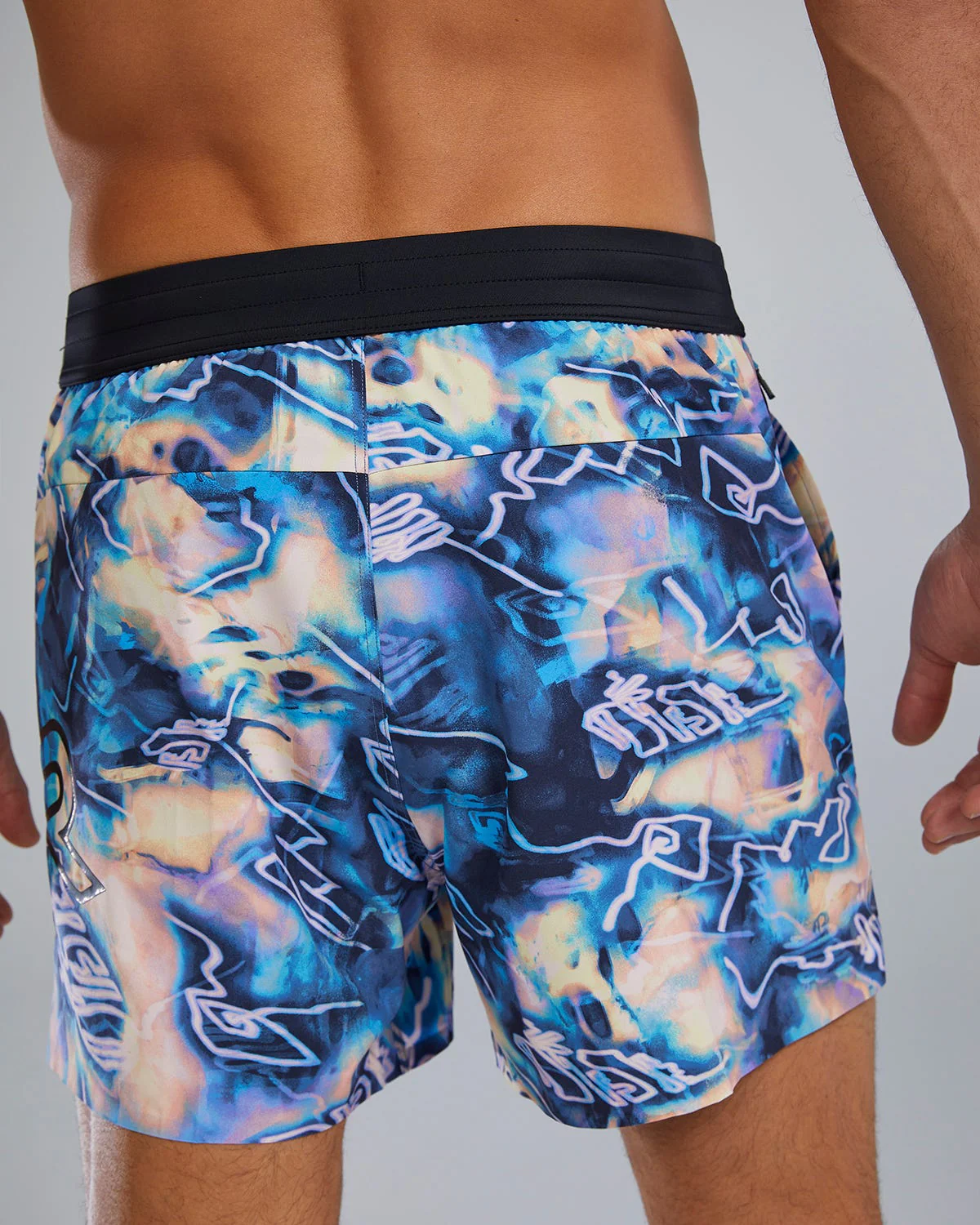 Hydrosphere™ - Men's Unbroken Shorts - Unlined 5" - Voltage Pazzo - Image 7