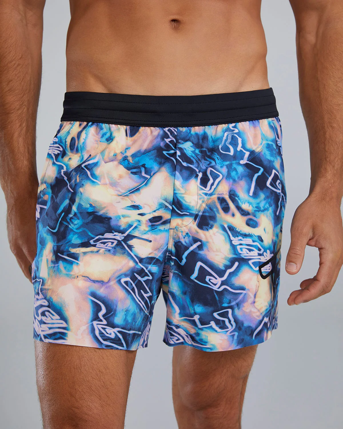Hydrosphere™ - Men's Unbroken Shorts - Unlined 5" - Voltage Pazzo - Image 5