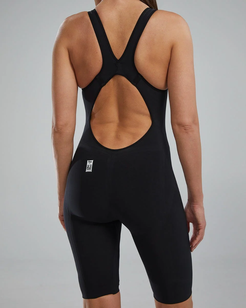 Women's Venzo Open Back Swimsuit - Solid - Non PFAS - Image 6