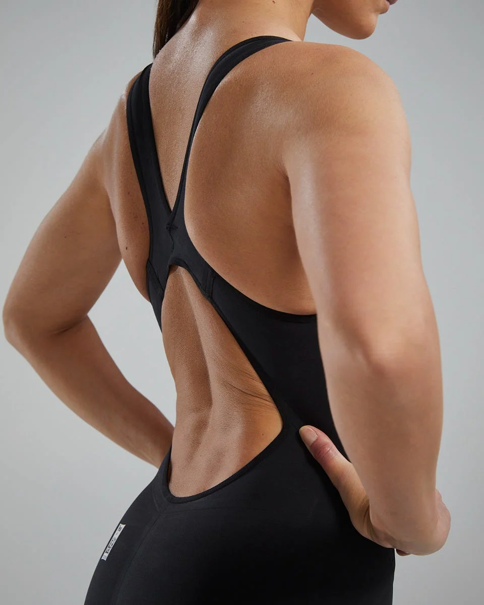 Women's Venzo Open Back Swimsuit - Solid - Non PFAS - Image 7